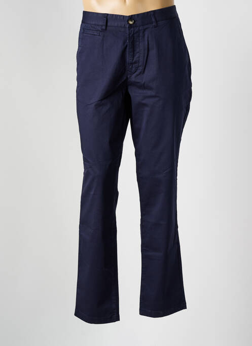 Pantalon chino tissage popeline taille normale bleu HERO SEVEN homme