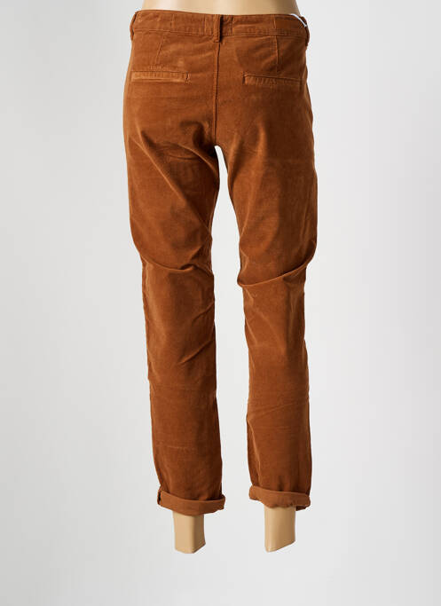Pantalon 7/8 marron HAPPY pour femme