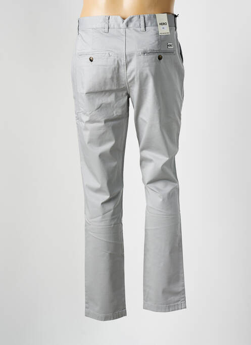 Pantalon chino gris HERO SEVEN pour homme