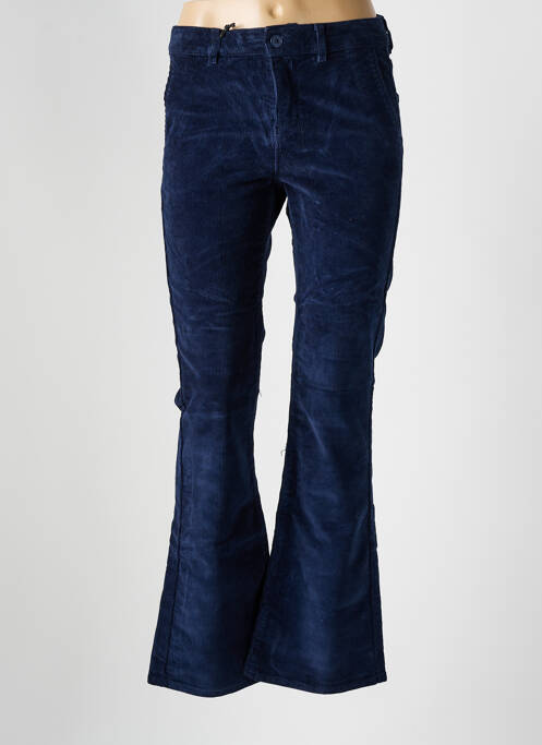 Pantalon flare bleu HAPPY pour femme