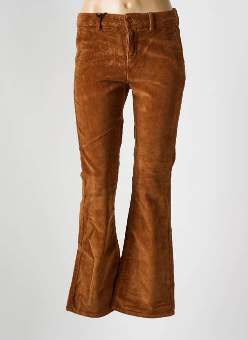 Pantalon flare marron HAPPY pour femme