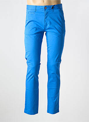 Pantalon chino poches bleu HERO SEVEN homme