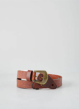 Ceinture effet matière satinée marron PEPE JEANS femme