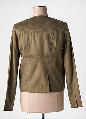 Veste casual col rond vert CAPTAIN TORTUE femme