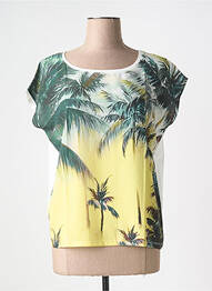 Top imprimé fantaisie manches courtes vert CAPTAIN TORTUE femme