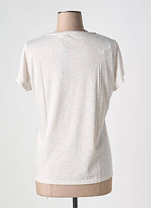 T-shirt coupe droite manches courtes beige CAPTAIN TORTUE femme
