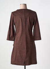 Robe mi-longue marron CAPTAIN TORTUE pour femme seconde vue