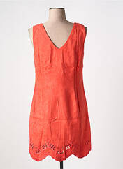 Robe mi-longue orange CAPTAIN TORTUE pour femme seconde vue