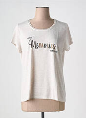 T-shirt beige CAPTAIN TORTUE pour femme seconde vue