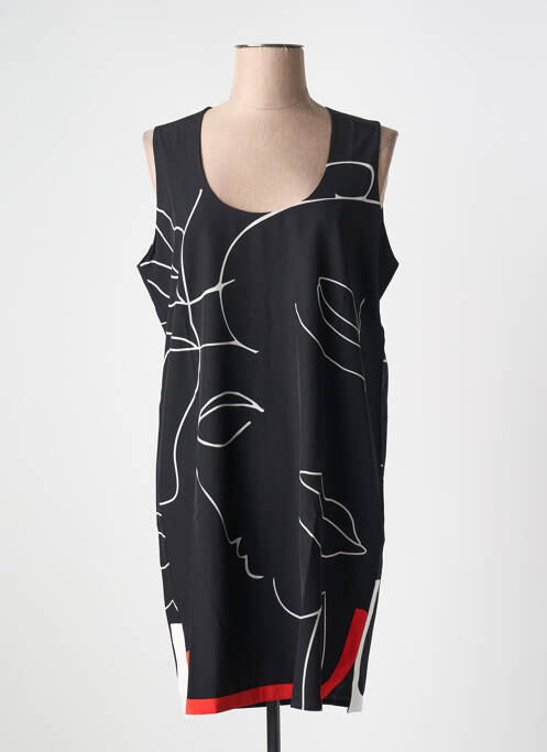 Robe mi-longue noir CAPTAIN TORTUE pour femme