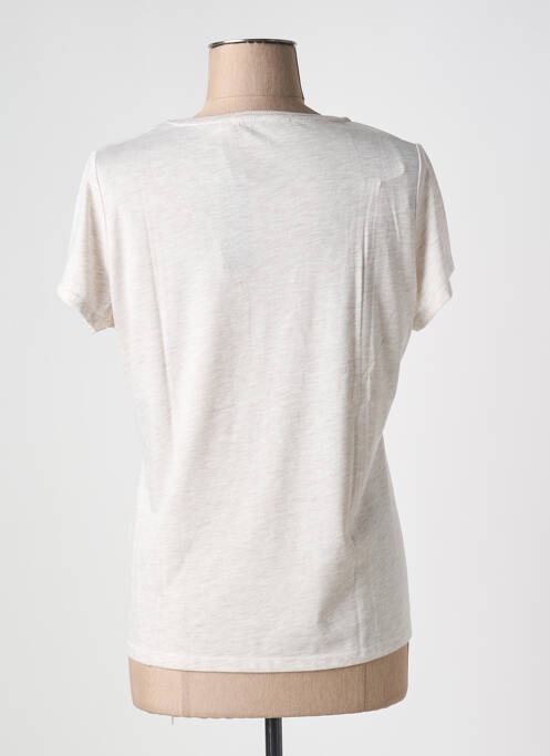 T-shirt beige CAPTAIN TORTUE femme