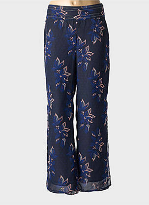 Pantalon droit bleu CAPTAIN TORTUE femme