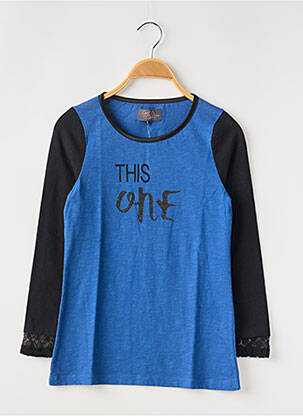 T-shirt manches longues manches longues bleu CAPTAIN TORTUE femme