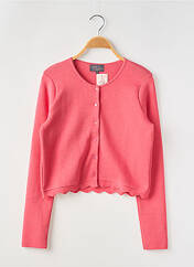 Gilet manches longues rose CAPTAIN TORTUE pour femme seconde vue