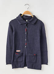 Gilet manches longues bleu CAPTAIN TORTUE pour fille seconde vue