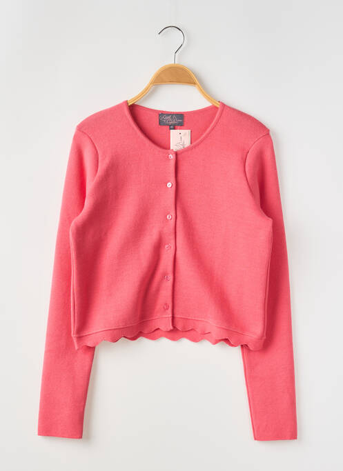 Gilet manches longues rose CAPTAIN TORTUE pour femme