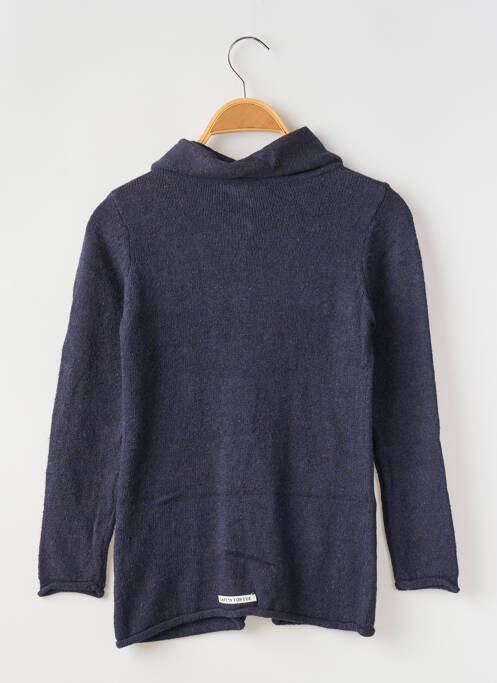 Gilet manches longues bleu CAPTAIN TORTUE pour fille