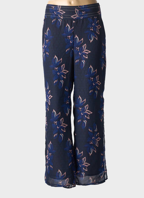 Pantalon droit bleu CAPTAIN TORTUE pour femme