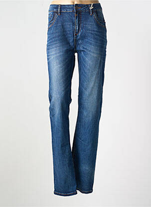 Jeans coupe slim stretch taille normale bleu TIMEZONE femme