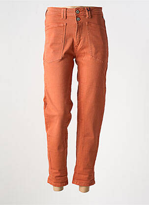 Jeans coupe slim stretch taille haute orange FREEMAN T.PORTER femme