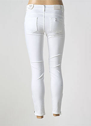 Jeans skinny stretch taille basse blanc LIU JO femme