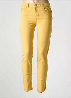 Jeans coupe slim taille basse taille basse jaune LIU JO femme