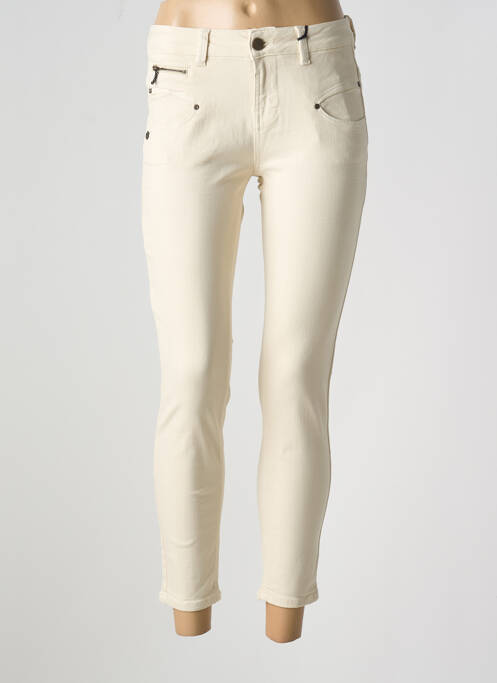 Jeans skinny beige FREEMAN T.PORTER pour femme