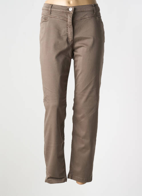 Pantalon slim marron BETTY BARCLAY pour femme