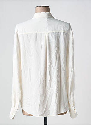 Chemisier tissage crêpe manches longues blanc MOS MOSH femme