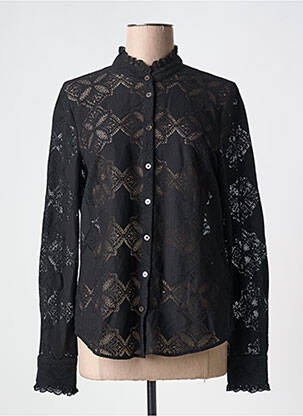 Chemisier coupe cintrée manches longues noir MOS MOSH femme