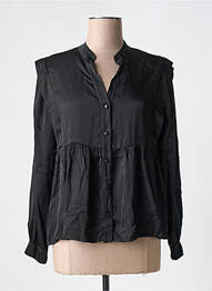 Chemisier coupe cintrée manches longues noir PAKO LITTO femme
