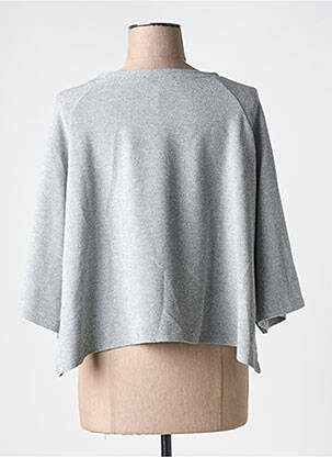 Pull stretch manches 3/4 gris PAKO LITTO femme