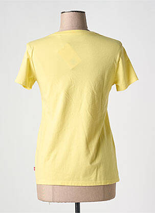 T-shirt sérigraphie floquée manches courtes jaune LEVI'S femme