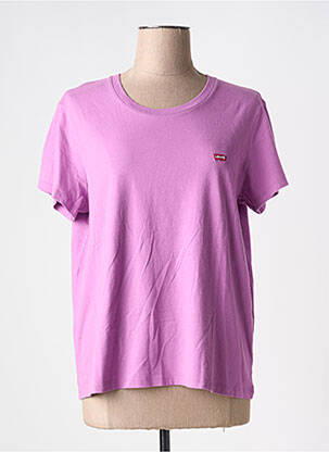 T-shirt coupe droite manches courtes violet LEVIS femme