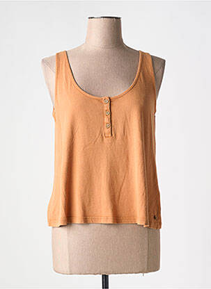 Débardeur coupe droite sans manche orange SURKANA femme