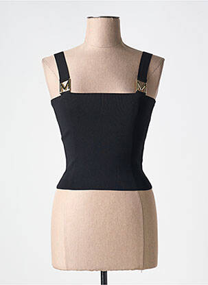Top stretch sans manche noir LOLA CASADEMUNT femme