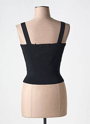 Top stretch sans manche noir LOLA CASADEMUNT femme