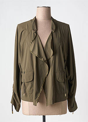 Veste casual coupe droite vert EVA KAYAN femme