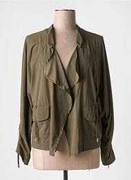 Veste casual coupe droite vert EVA KAYAN femme