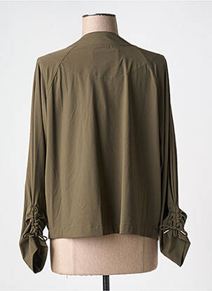 Veste casual coupe droite vert EVA KAYAN femme