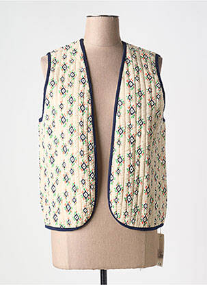 Gilet sans manche sans manche beige DIPLODOCUS femme