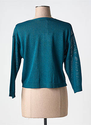 Gilet manches longues coupe cintrée vert LA FEE MARABOUTEE femme