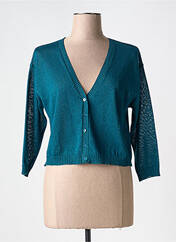 Gilet manches longues vert LA FEE MARABOUTEE pour femme seconde vue