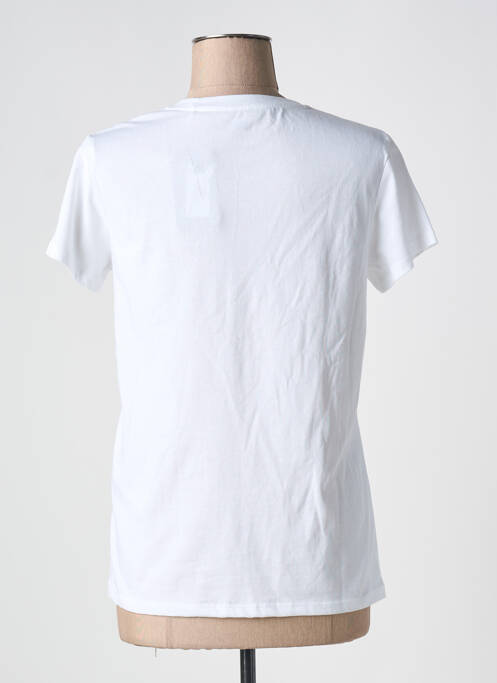 T-shirt sérigraphie floquée manches courtes blanc LEVIS femme