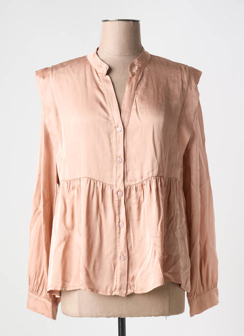 Chemisier coupe cintrée manches longues orange PAKO LITTO femme