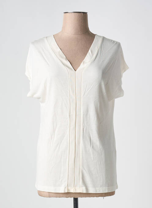 T-shirt beige LA FEE MARABOUTEE pour femme