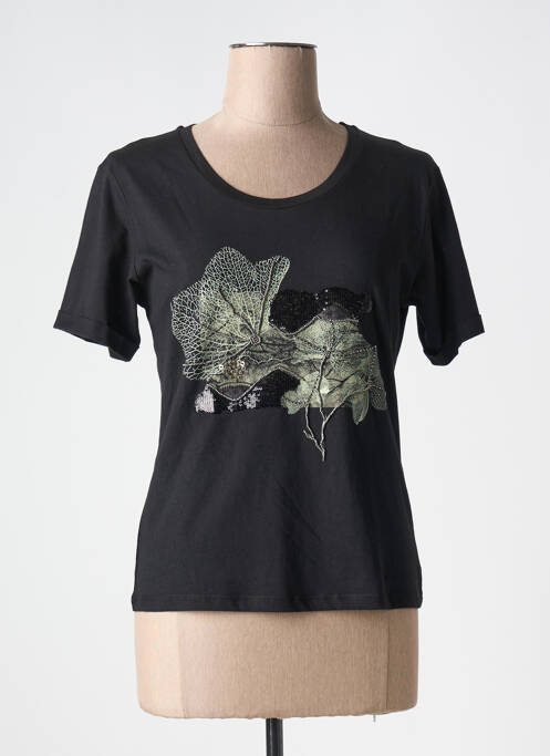 T-shirt noir EVA KAYAN pour femme