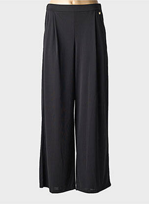 Pantalon droit tissage crêpe taille normale noir LOLA CASADEMUNT femme