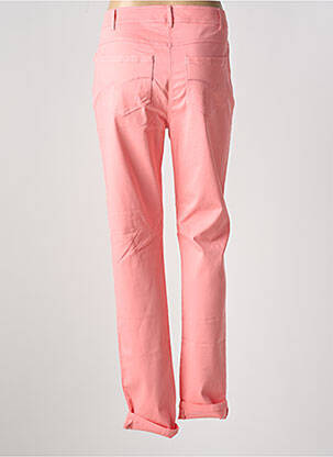 Pantalon slim tissage popeline taille normale rose PAUSE CAFE femme