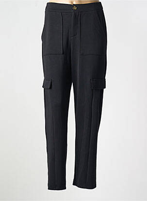 Pantalon cargo poches taille normale noir GARCIA femme